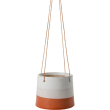 Load image into Gallery viewer, Red Stripe Hanging Plant Pot