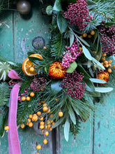 Load image into Gallery viewer, Handmade Colourful Helichrysum Wreath
