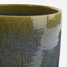 Load image into Gallery viewer, Blue Retro Textured Glazed Plant Pots - *Local Delivery or Local Pick Up Only*