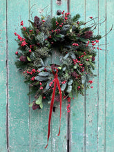 Load image into Gallery viewer, Handmade Red Berry Wreath