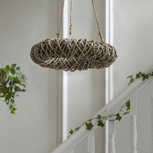 Load image into Gallery viewer, Hanging Rattan Wreath Frame