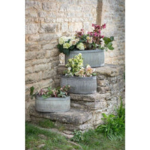 Load image into Gallery viewer, Vintage Oval Trough Planters - *Local Delivery or Local Pick Up Only*