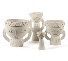 Load image into Gallery viewer, Stoneware Face Vases