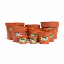 Load image into Gallery viewer, 100% Recycled Plastic Plant Pots & Saucers