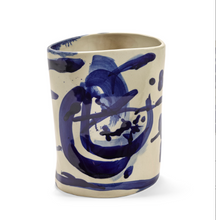 Load image into Gallery viewer, Unique Hand-Painted Blue Vase