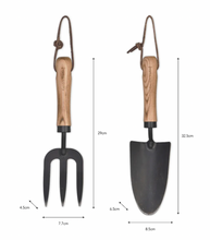 Load image into Gallery viewer, Blackened Fork & Trowel Set