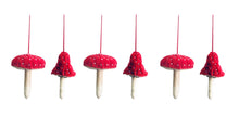 Load image into Gallery viewer, Red Velvet Mushroom Tree Decorations
