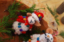 Load image into Gallery viewer, Felt Sheep Christmas Tree Decoration
