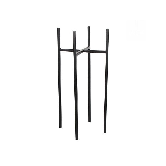 Black Straight Metal Plant Stand