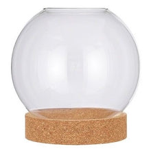 Load image into Gallery viewer, Round Glass Open Terrarium On Cork Base - *Local Delivery or Local Pick Up Only*
