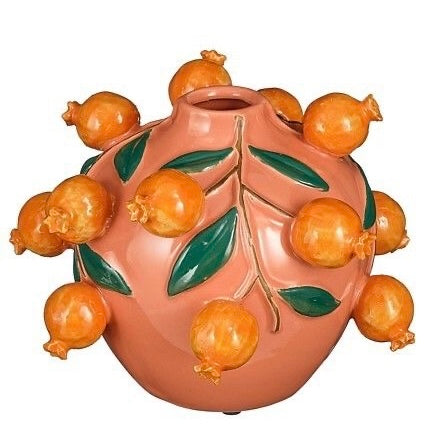 Pomegranate Glazed Vase - *Local Delivery or Local Pick Up Only*