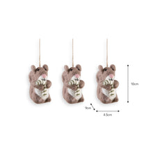 Load image into Gallery viewer, Felt Squirrel Christmas Tree Decoration
