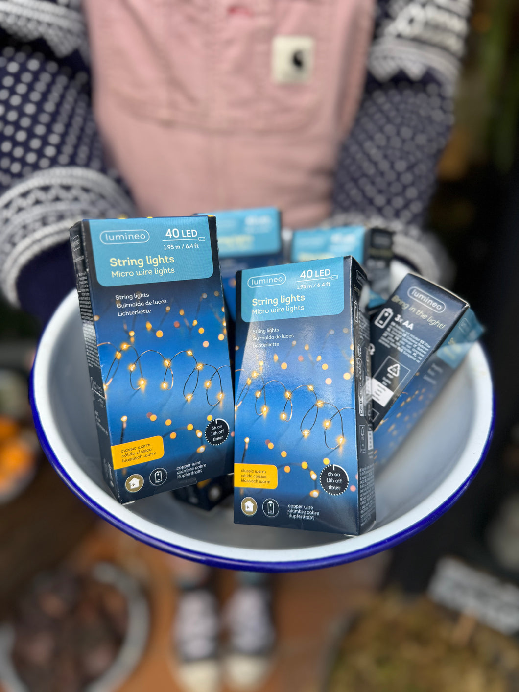 Christmas Copper String Lights 195cm