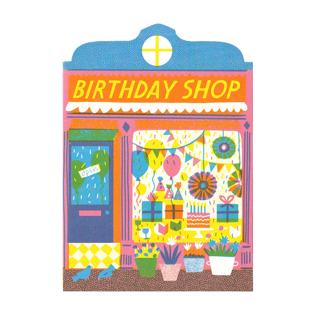 Birthday Shop Greetings Card