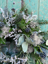 Load image into Gallery viewer, Handmade White Frost Wreath
