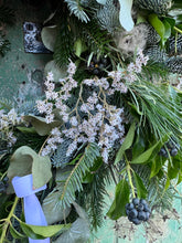 Load image into Gallery viewer, Handmade White Frost Wreath
