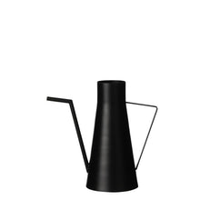 Load image into Gallery viewer, Tall Black Metal Watering Can
