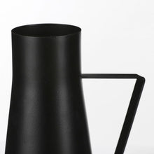 Load image into Gallery viewer, Tall Black Metal Watering Can
