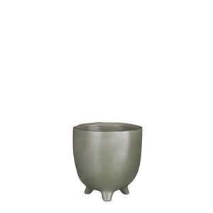 Round Ceramic Plant Pots With Feet