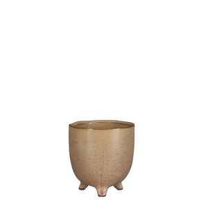 Round Ceramic Plant Pots With Feet
