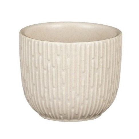 Off White Ridged Plant Pots