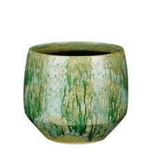 Load image into Gallery viewer, Green Drip Glazed Plant Pots - *Local Delivery or Local Pick Up Only*
