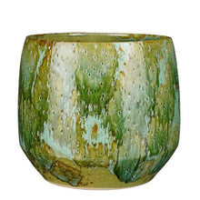 Load image into Gallery viewer, Green Drip Glazed Plant Pots - *Local Delivery or Local Pick Up Only*
