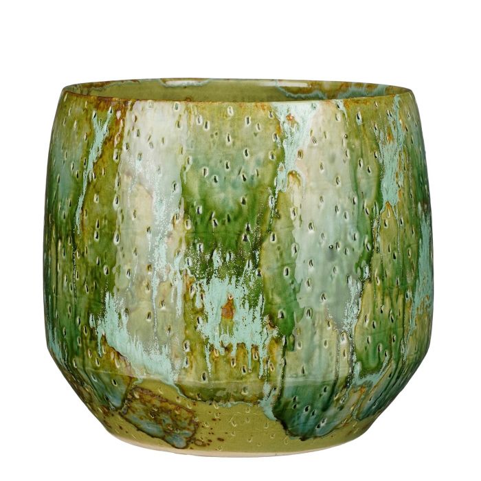 Green Drip Glazed Plant Pots - *Local Delivery or Local Pick Up Only*