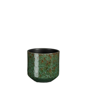 Dark Green Terracotta Reactive Glazed Plant Pots - *Local Delivery or Local Pick Up Only*