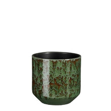 Load image into Gallery viewer, Dark Green Terracotta Reactive Glazed Plant Pots - *Local Delivery or Local Pick Up Only*
