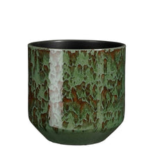 Load image into Gallery viewer, Dark Green Terracotta Reactive Glazed Plant Pots - *Local Delivery or Local Pick Up Only*
