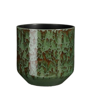 Dark Green Terracotta Reactive Glazed Plant Pots - *Local Delivery or Local Pick Up Only*