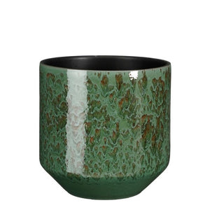 Dark Green Terracotta Reactive Glazed Plant Pots - *Local Delivery or Local Pick Up Only*