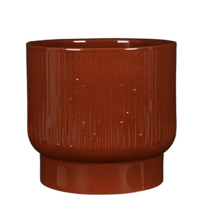 Linear Textured Glazed Plant Pots - *Local Delivery or Local Pick Up Only*