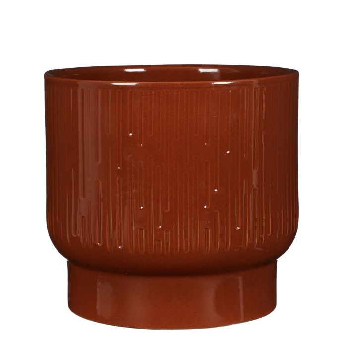 Linear Textured Glazed Plant Pots - *Local Delivery or Local Pick Up Only*