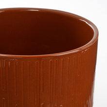 Load image into Gallery viewer, Linear Textured Glazed Plant Pots - *Local Delivery or Local Pick Up Only*
