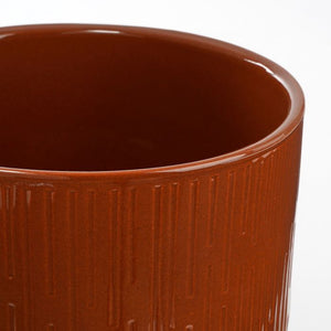 Linear Textured Glazed Plant Pots - *Local Delivery or Local Pick Up Only*