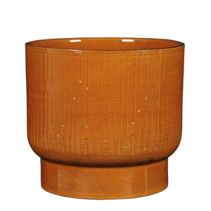 Linear Textured Glazed Plant Pots - *Local Delivery or Local Pick Up Only*