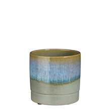 Load image into Gallery viewer, Blue Retro Textured Glazed Plant Pots - *Local Delivery or Local Pick Up Only*
