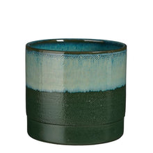 Load image into Gallery viewer, Dark Green Retro Textured Glazed Plant Pots - *Local Delivery or Local Pick Up Only*
