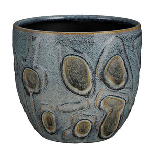 Peacock Glazed Stoneware Plant Pots - *Local Delivery or Local Pick Up Only*