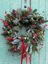 Load image into Gallery viewer, Handmade Red Berry Wreath
