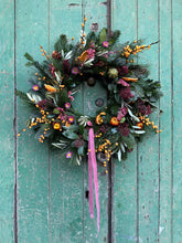 Load image into Gallery viewer, Handmade Colourful Helichrysum Wreath
