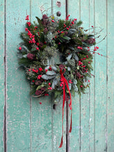 Load image into Gallery viewer, Handmade Red Berry Wreath
