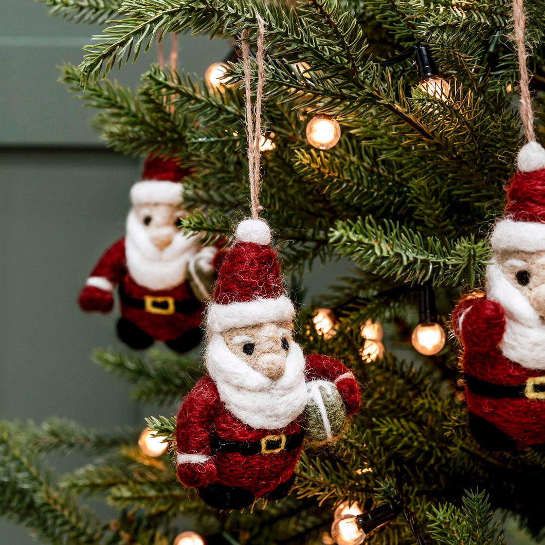 Felt Santa Christmas Tree Decoration