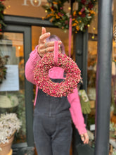 Load image into Gallery viewer, Dried Pink Pepperberry Wreath / Schinus Molle Wreath
