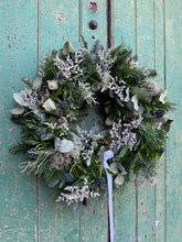 Load image into Gallery viewer, Handmade White Frost Wreath
