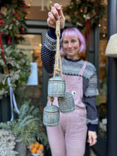 Load image into Gallery viewer, Large Set of 3 Bells on Rope
