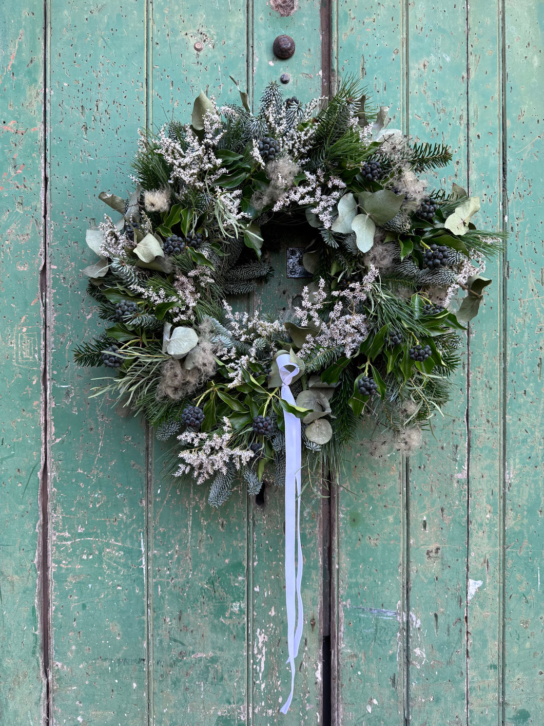 Handmade White Frost Wreath
