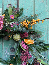Load image into Gallery viewer, Handmade Colourful Helichrysum Wreath
